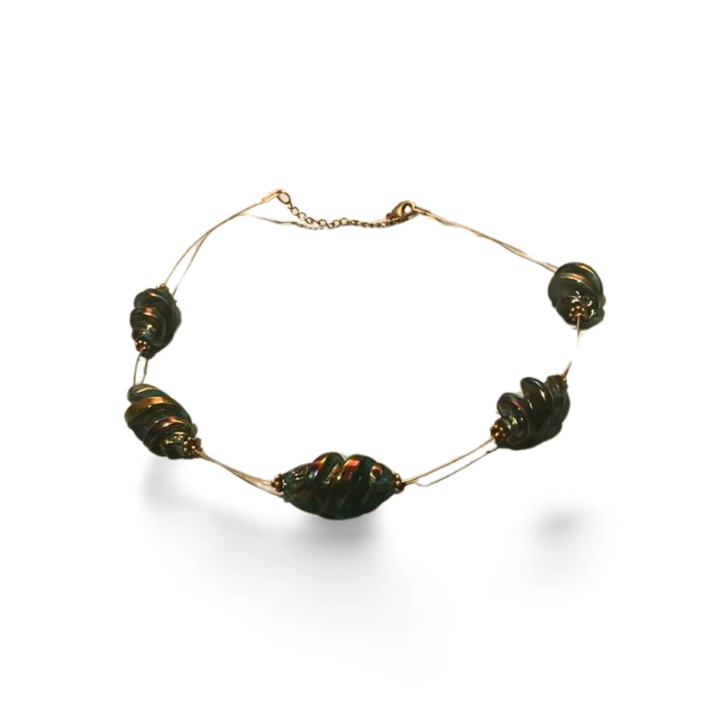 Beaded String - Teal Green 