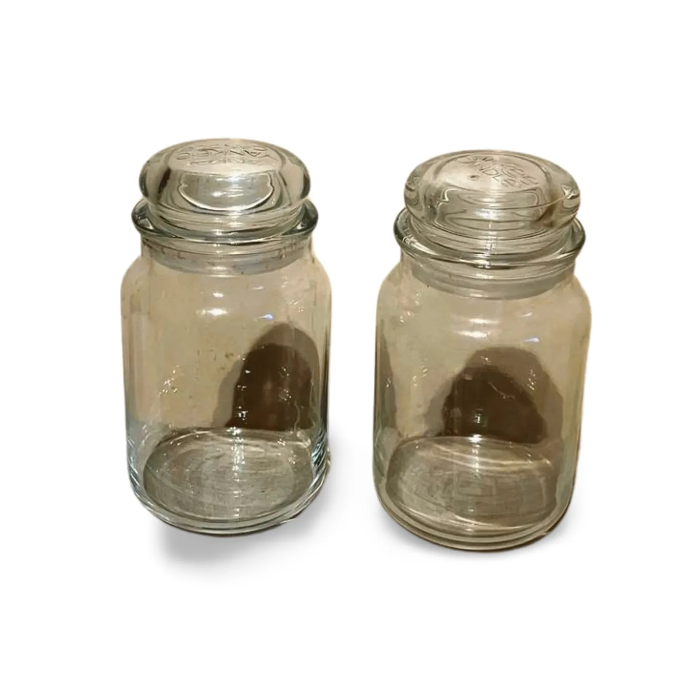 Storage Jars - Glass Large x2