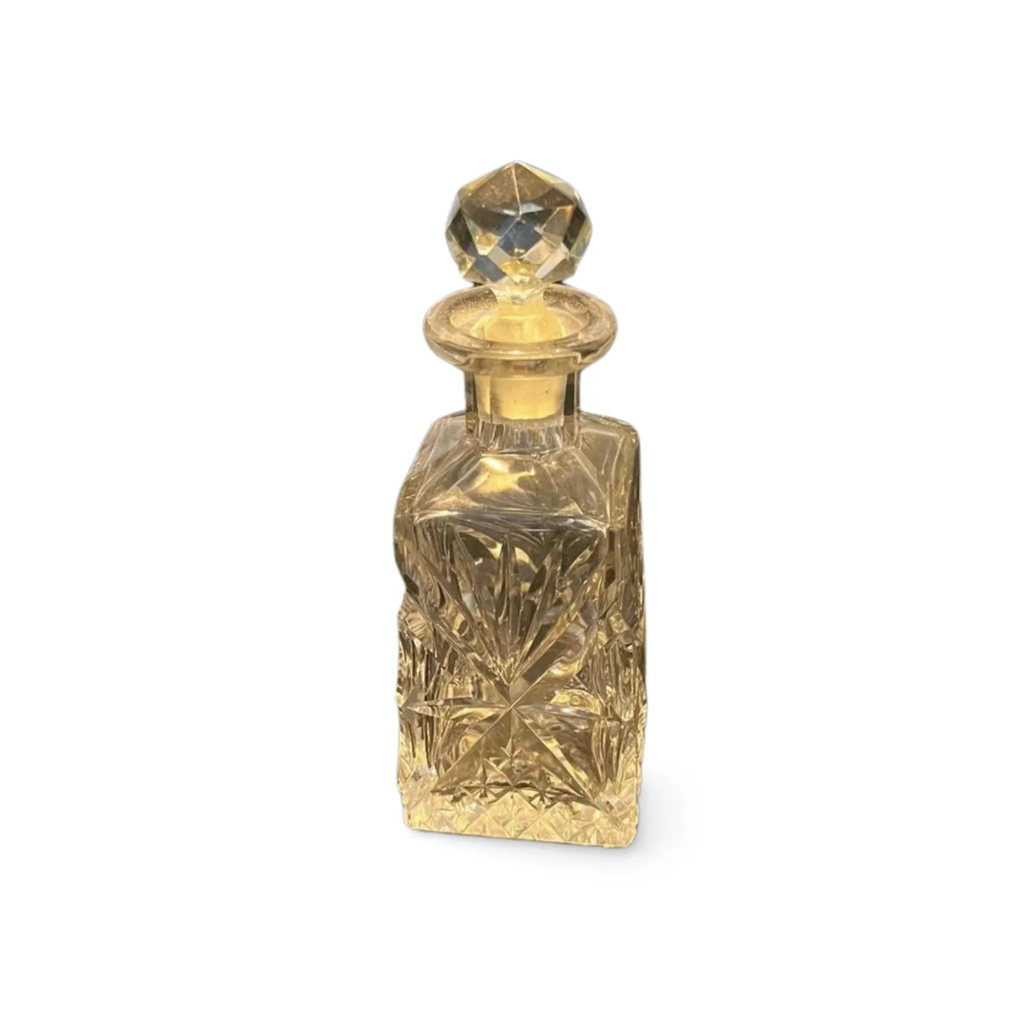 Perfume Bottle - Cut Glass 