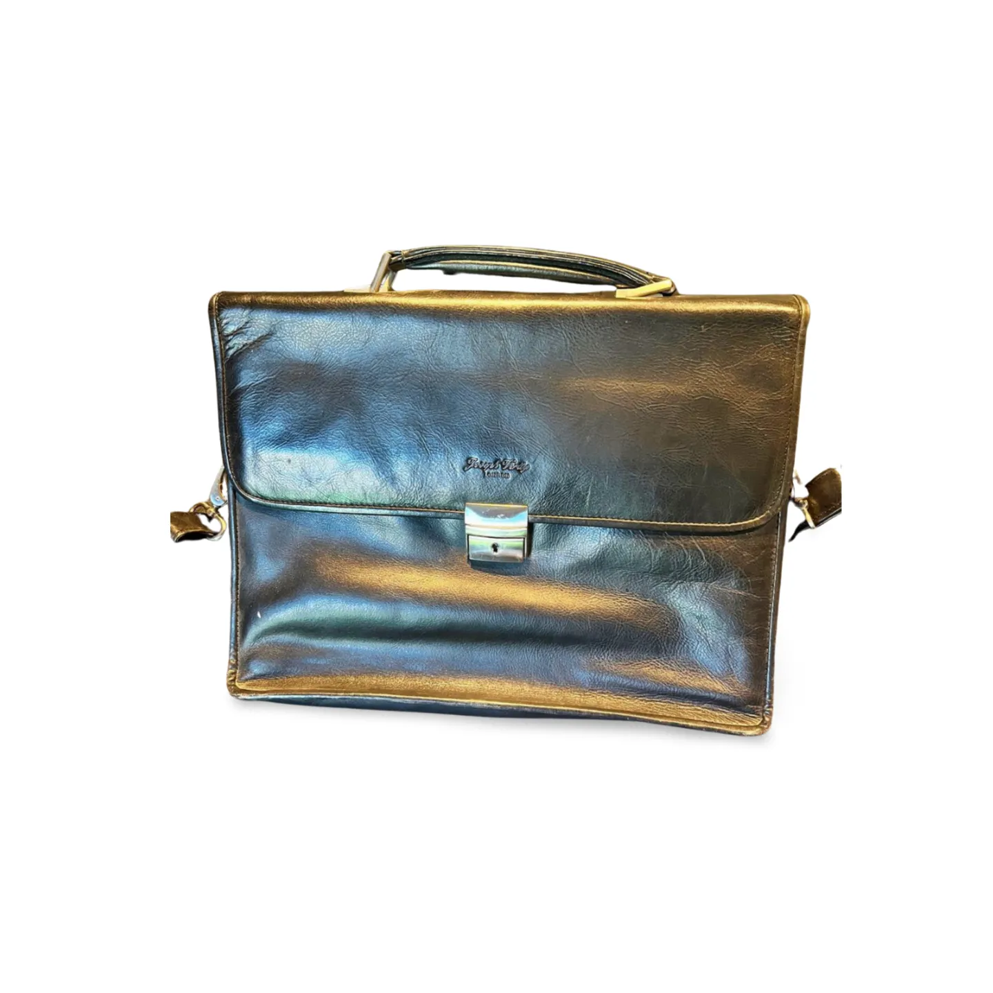 Satchel/Briefcase - Black Leather 