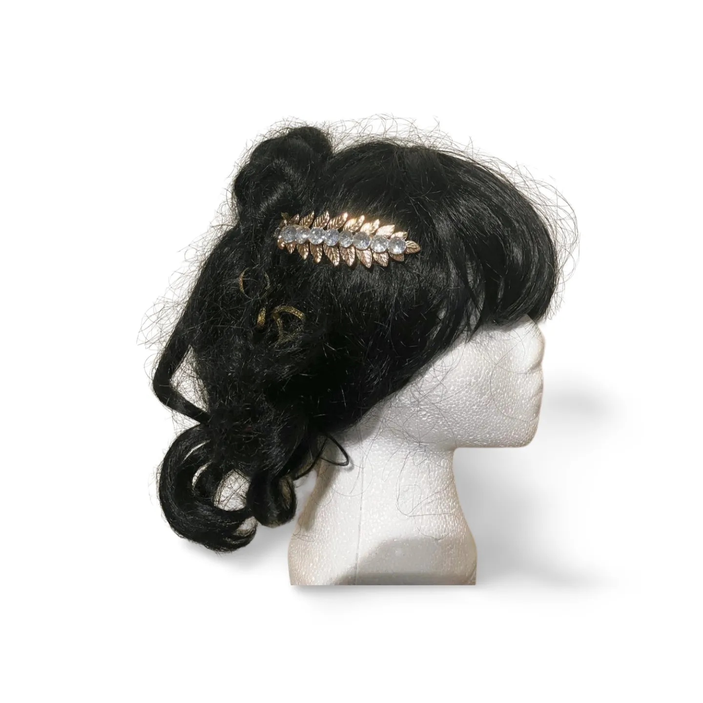 Hair Clip - Gold and Crystal 