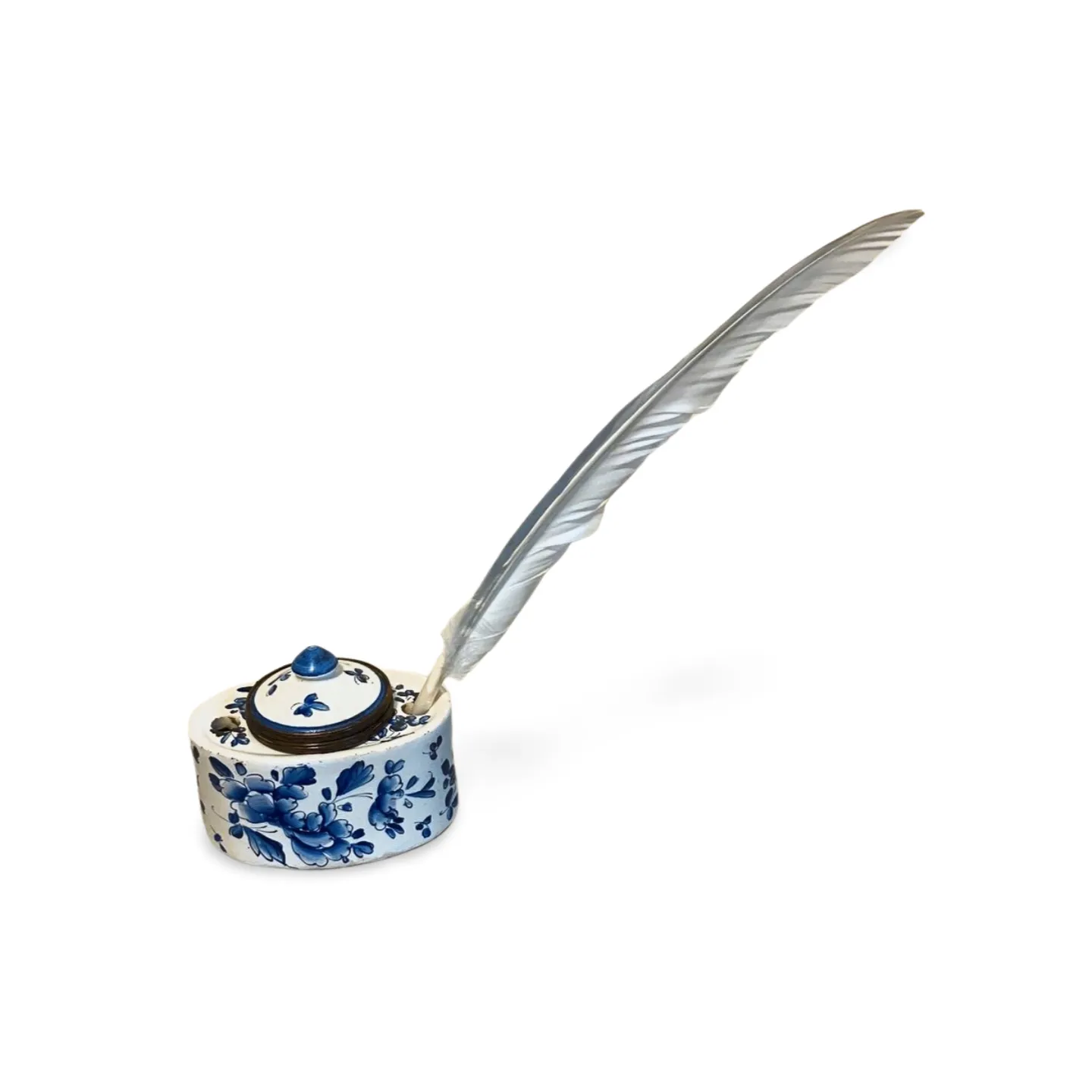 Ink pot blue and white china