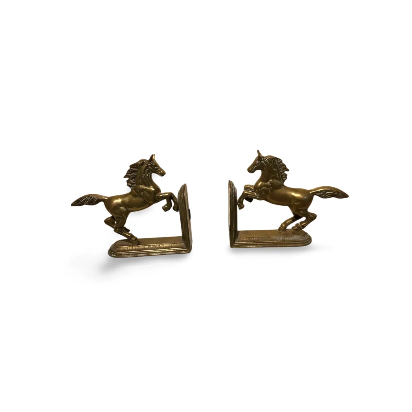 Bookends - Brass, Horses x2