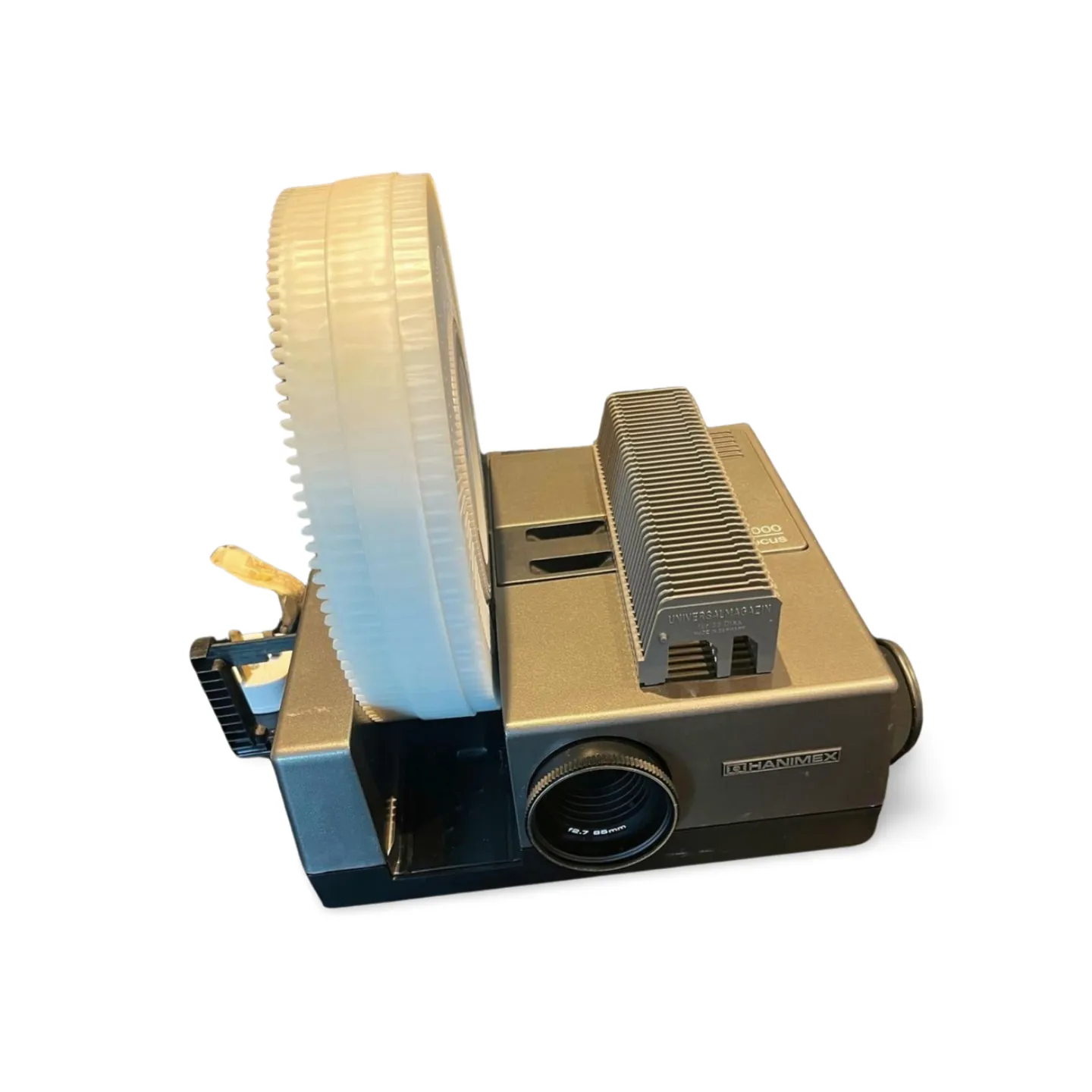 Slide Projector With Round Slide Magazine