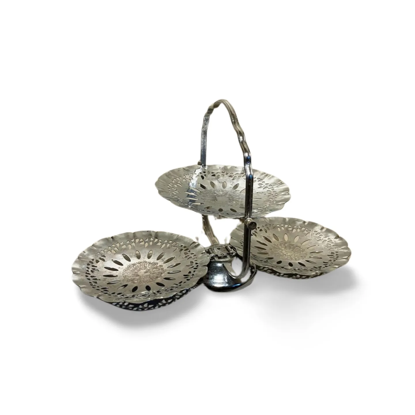 Cake Stand - Silver Afternoon Tea Style 