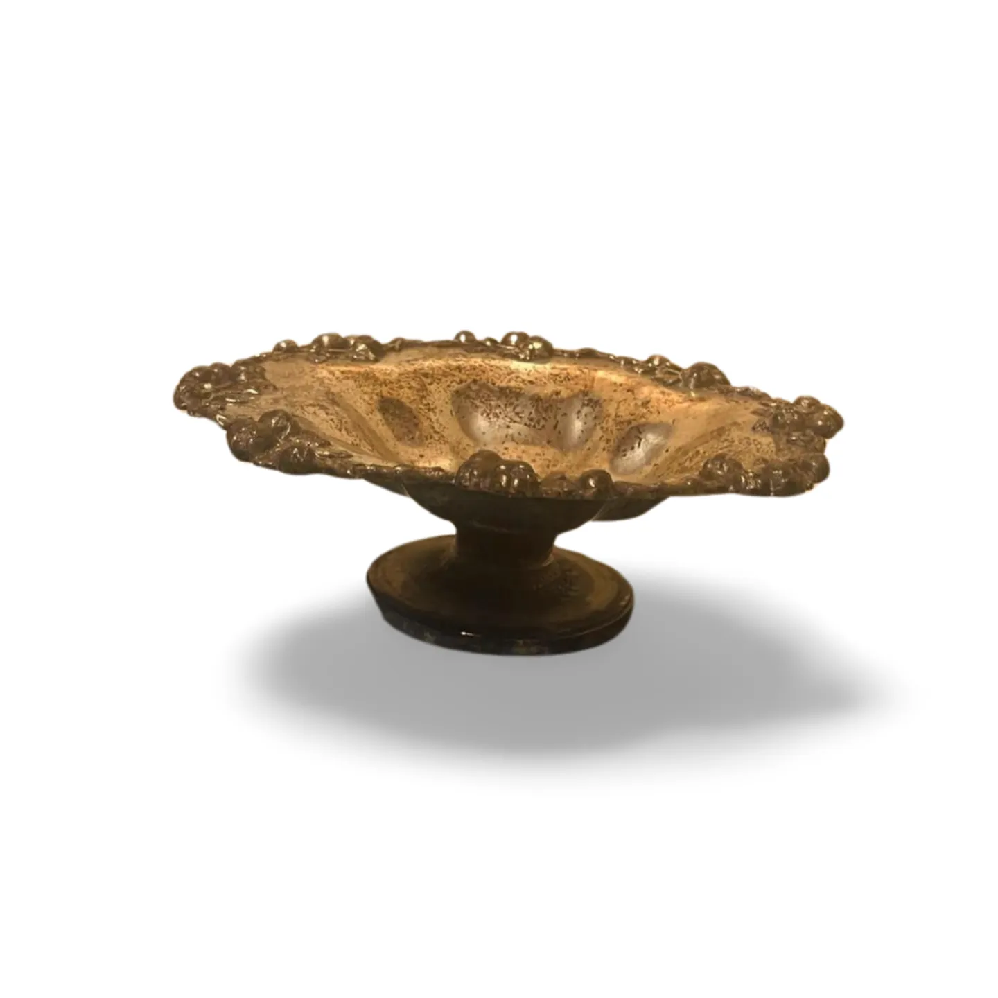 Server - Silver Small Raised Round 