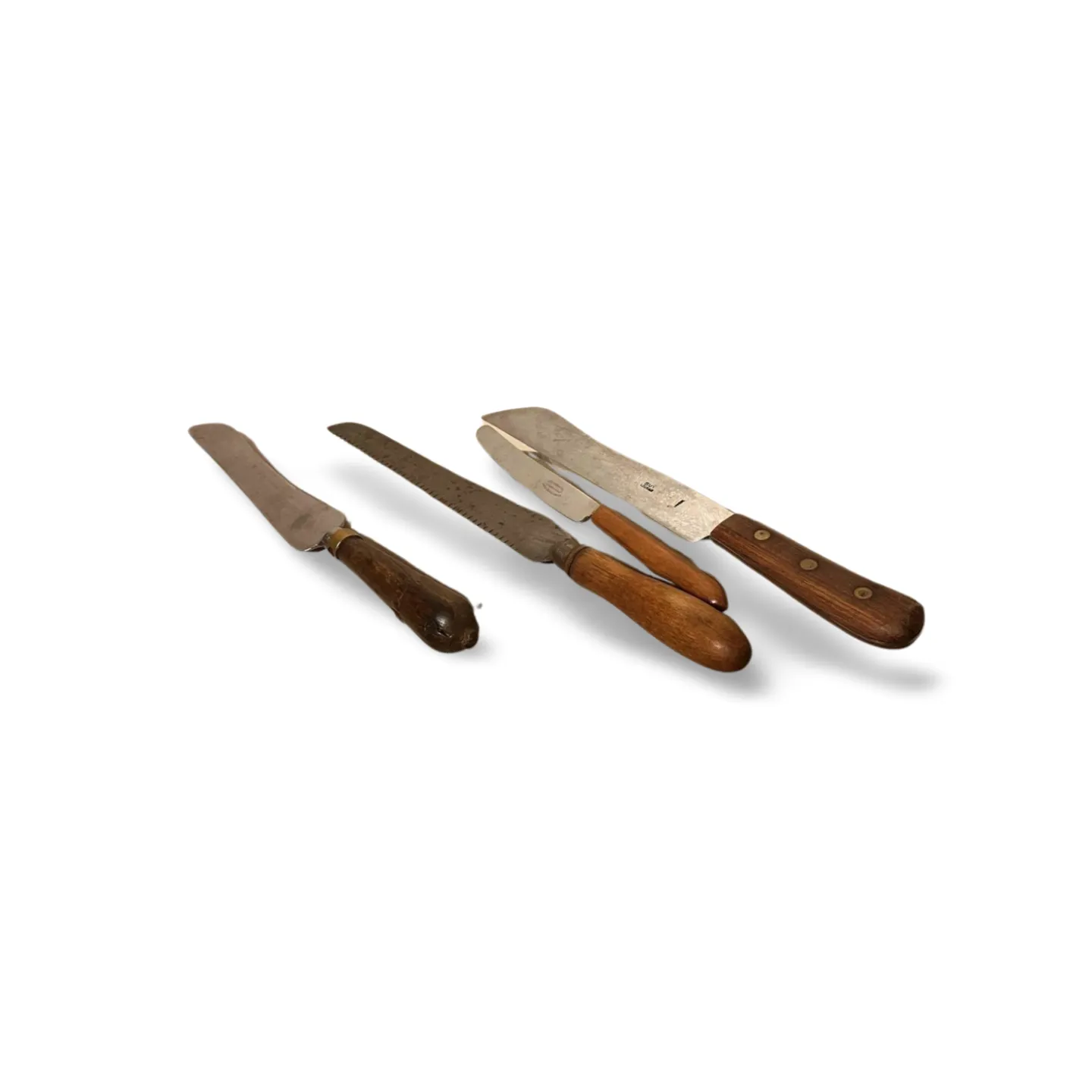 Kitchen Knives - Wooden Handles x4