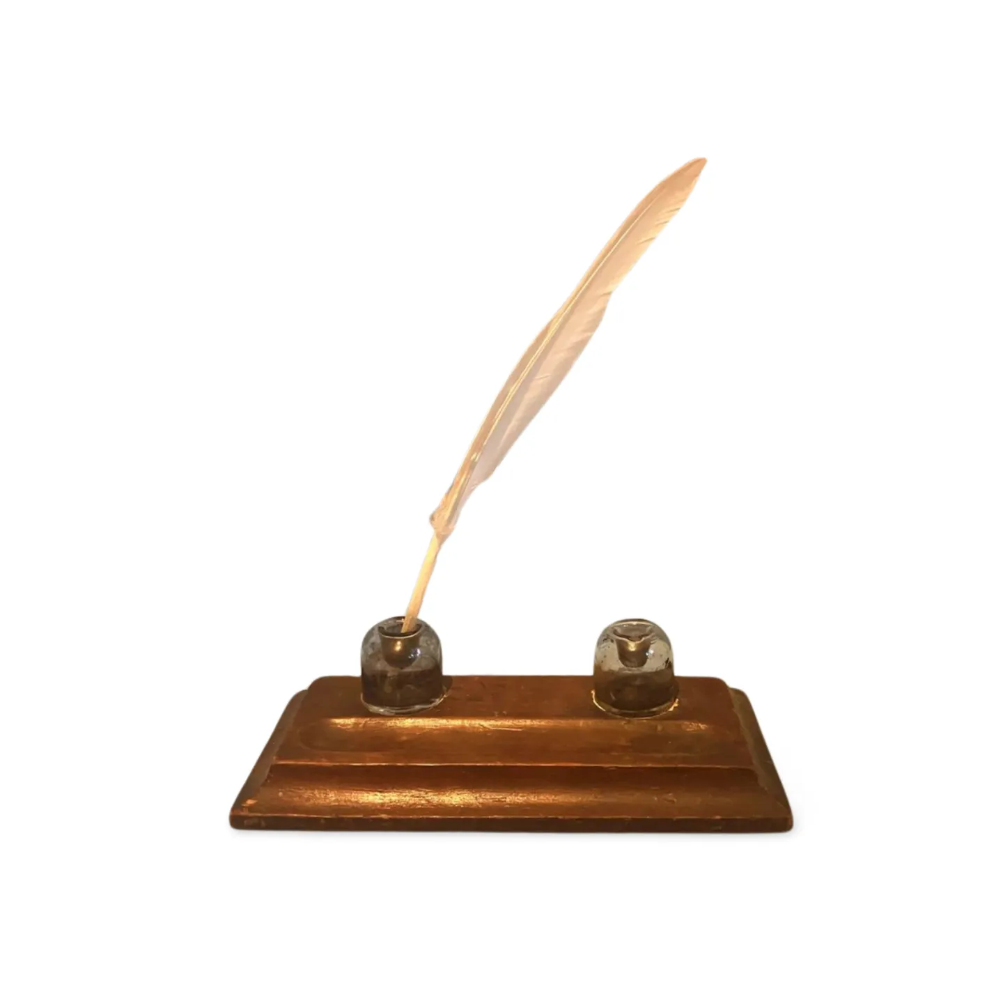 Writing Stand - Wooden with Quill
