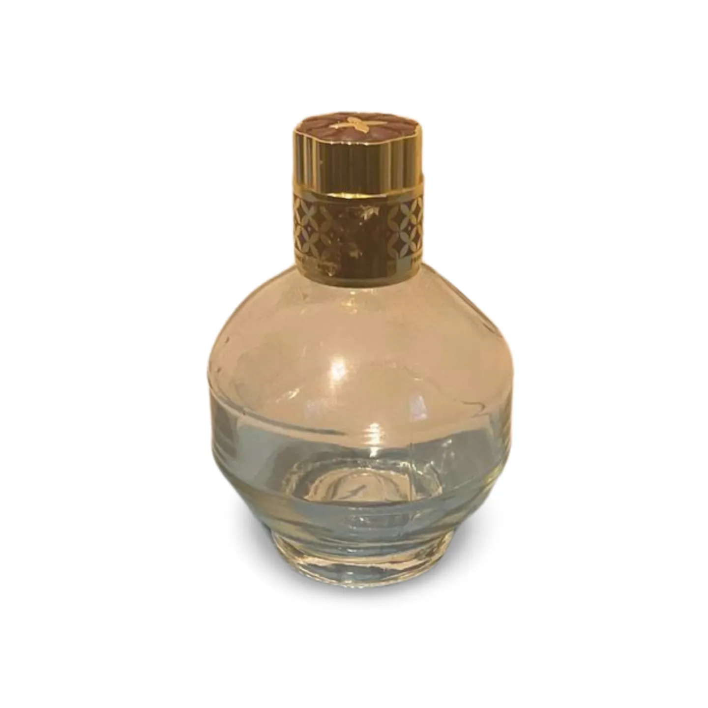 Glass Bottle - Gold and Jewelled Cap