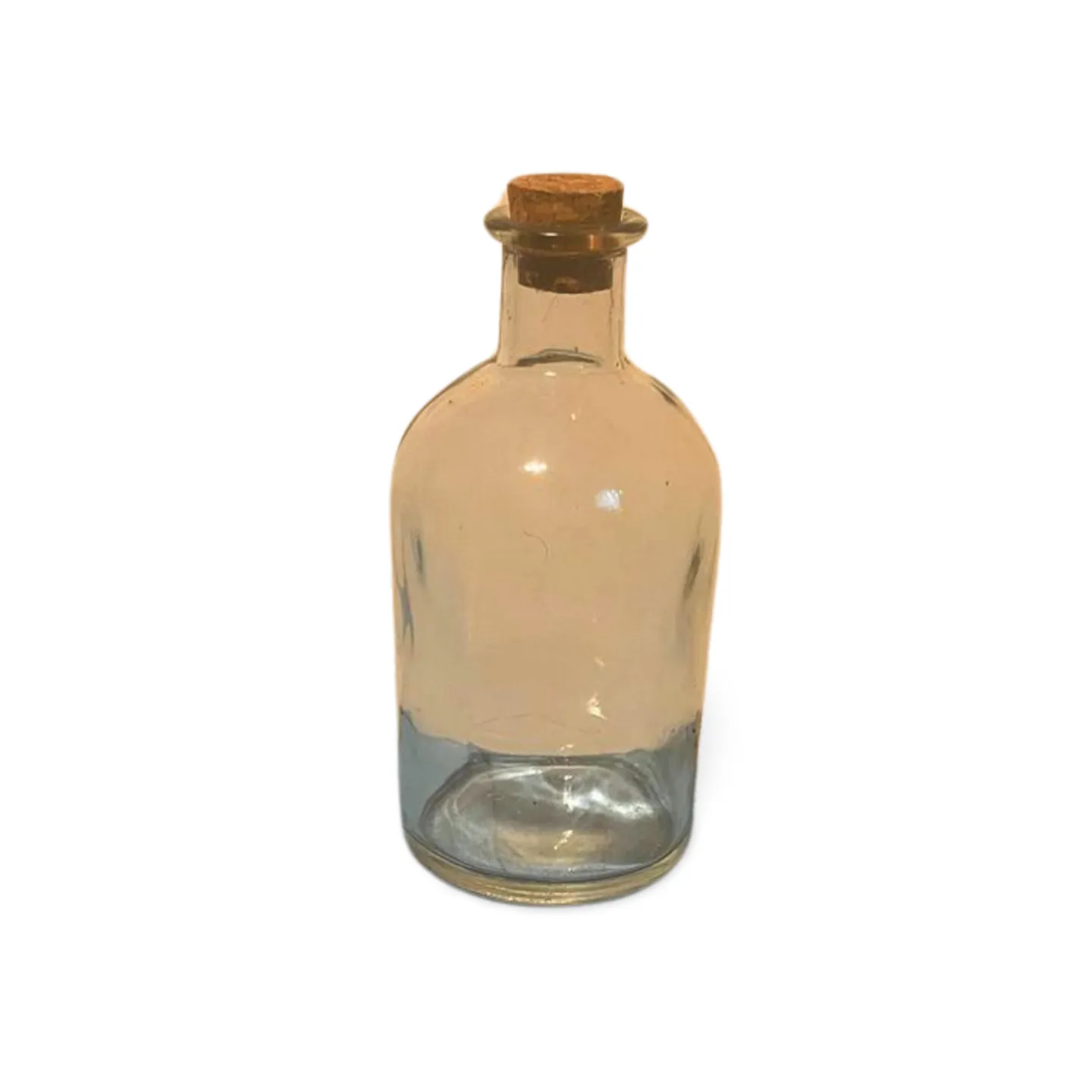 Glass Bottle With Cork - Clear 
