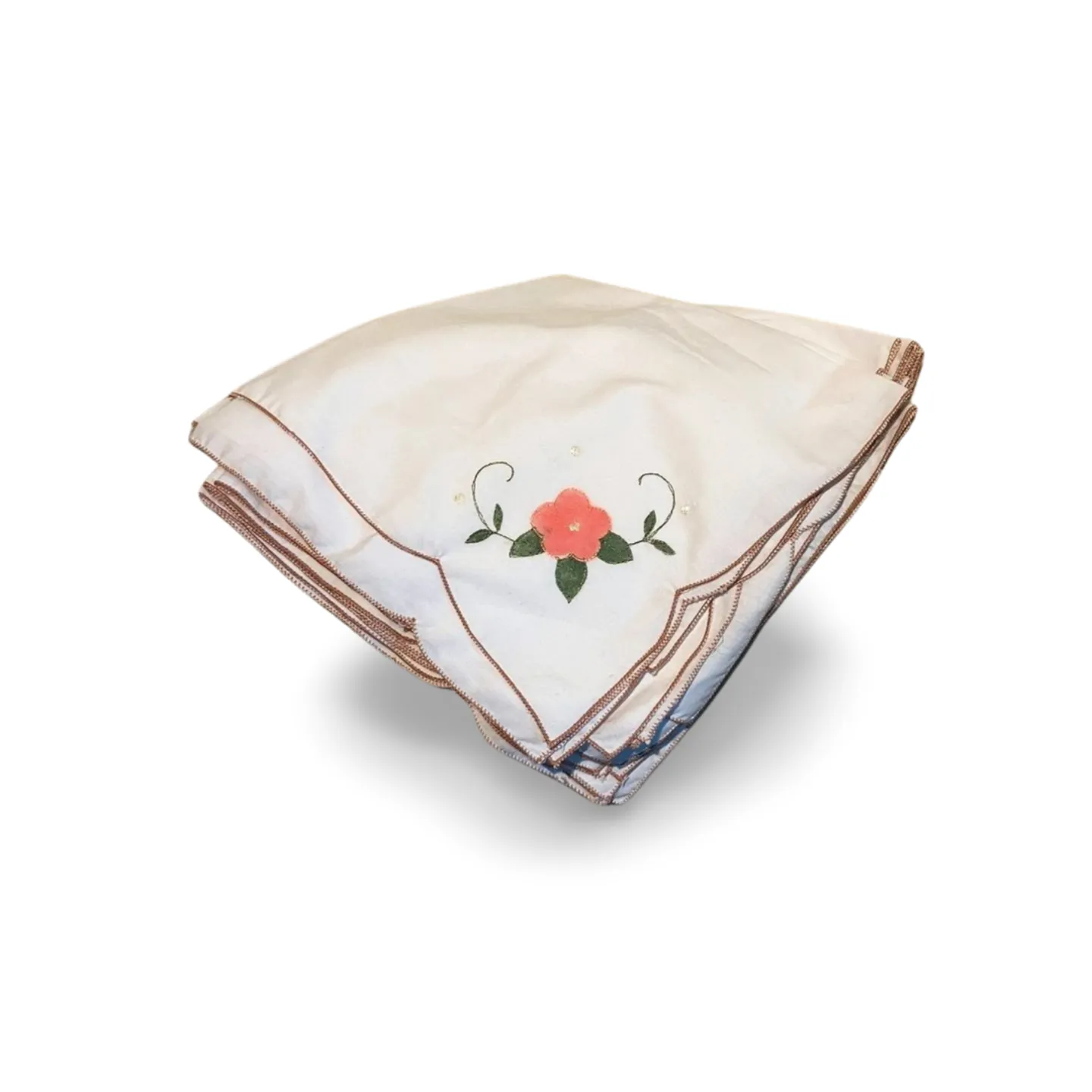 Napkin - White, Embroidered Type 3