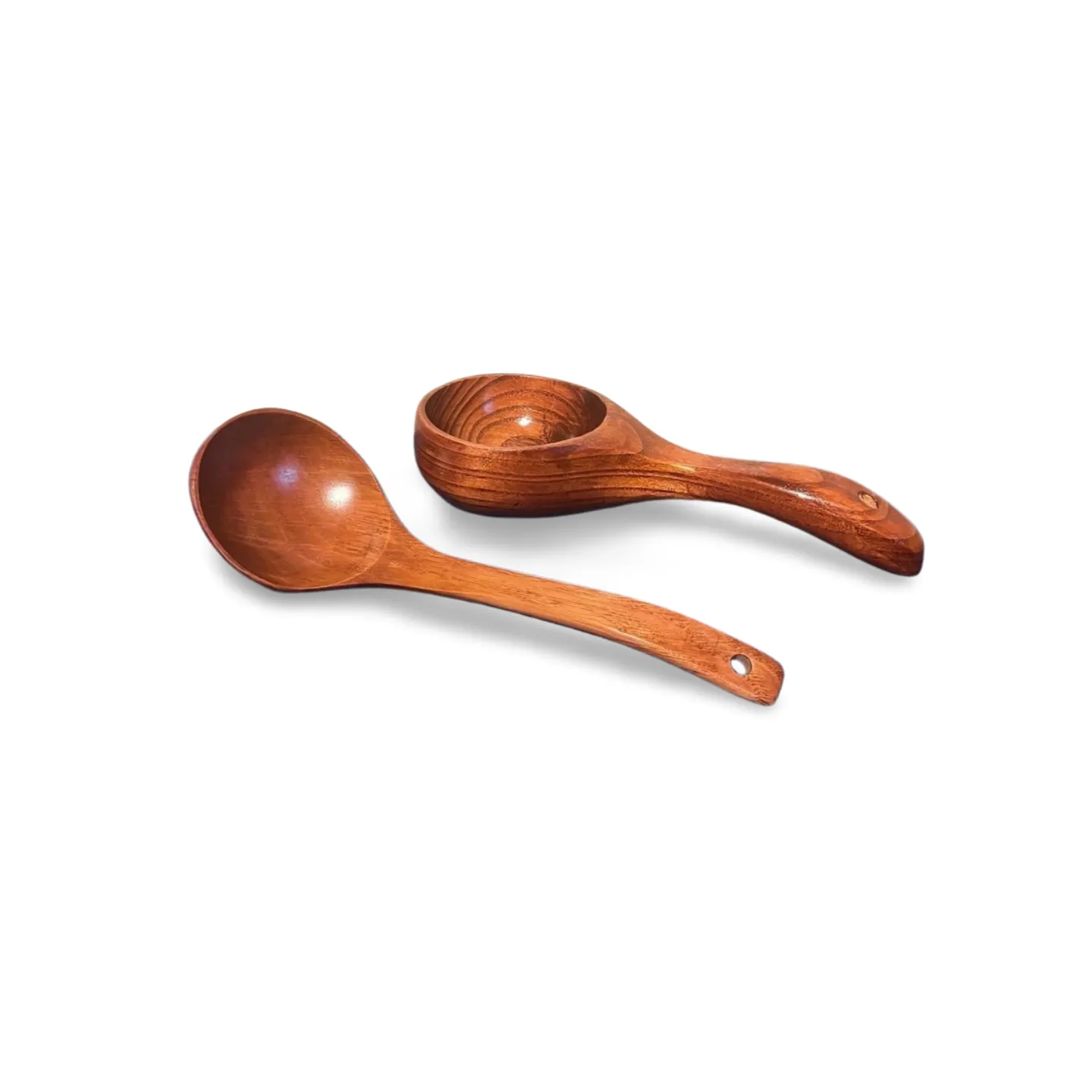 Ladles wooden - rustic period x2