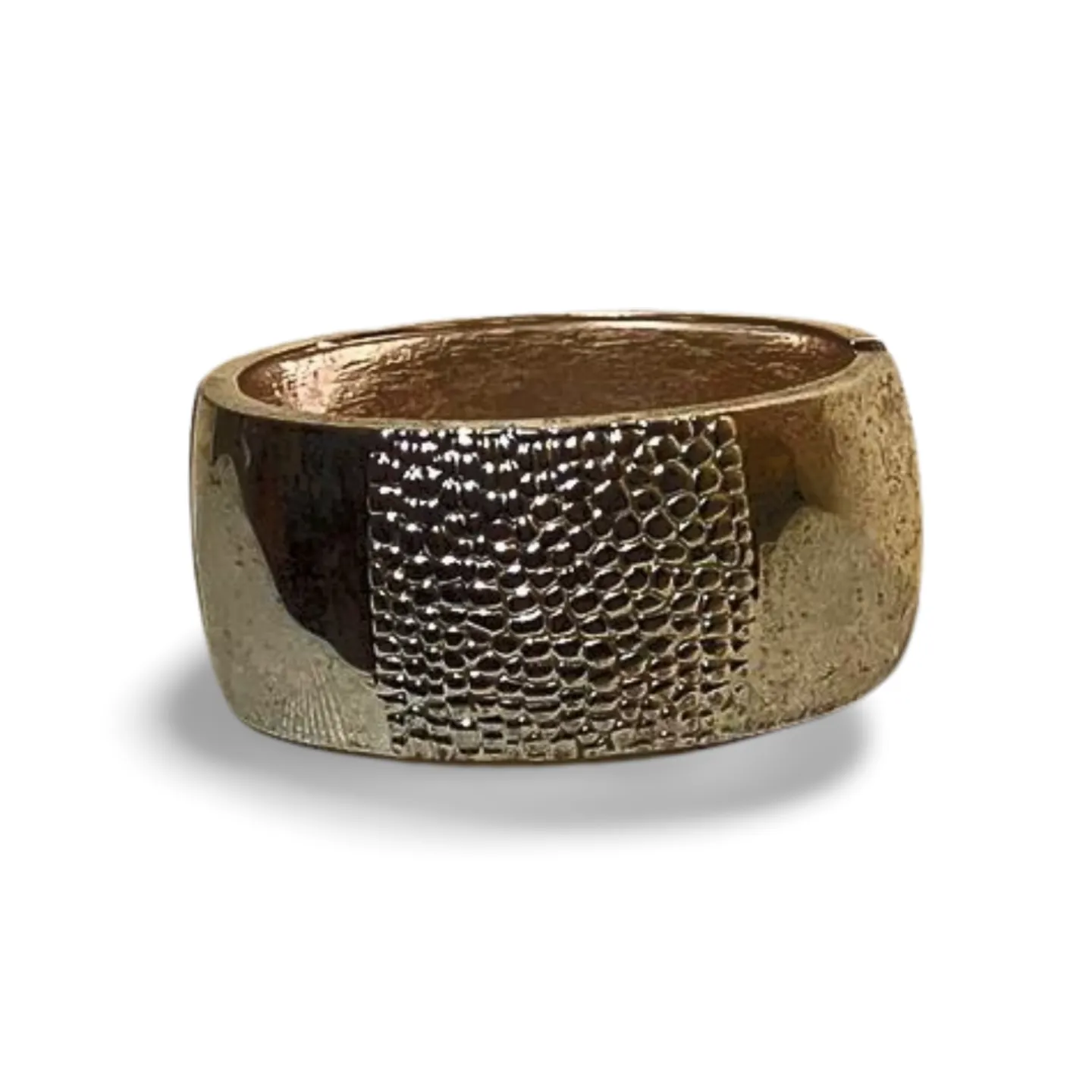 Bracelet - Silver Cuff with Diamante Inlay