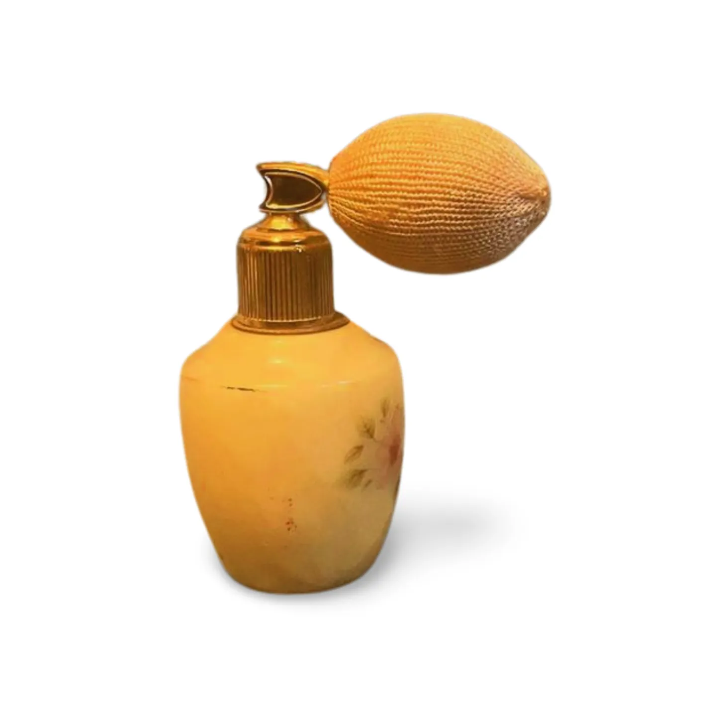 Perfume Bottle - Cream Yellow with Spray
