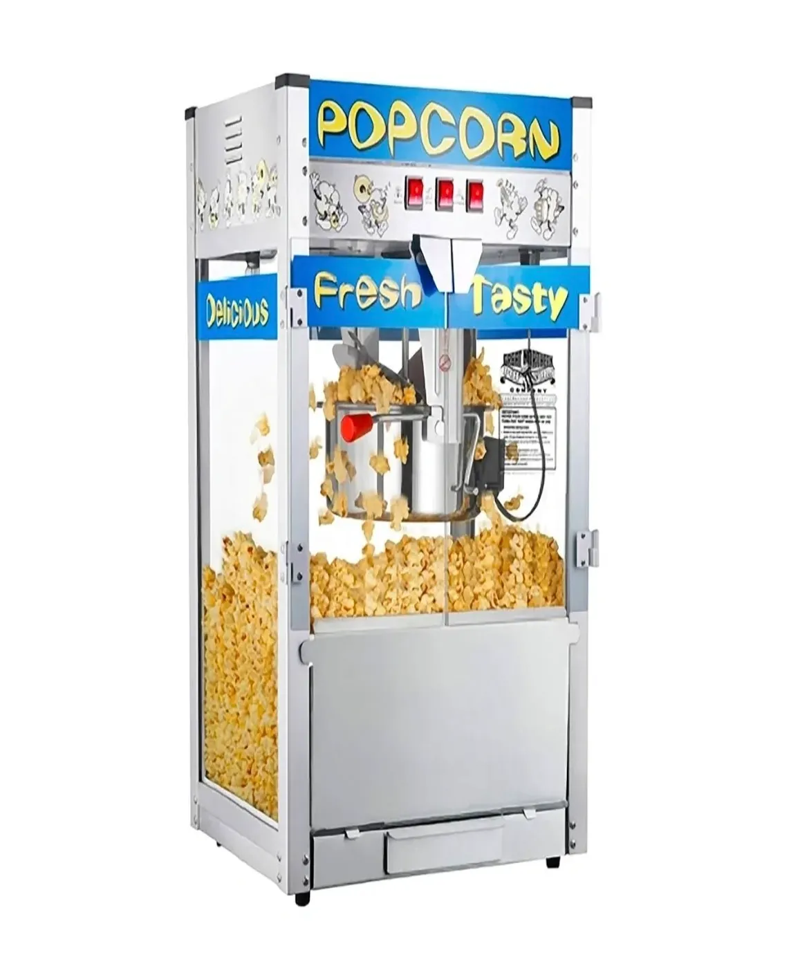 Machine à Popcorn Bleu
