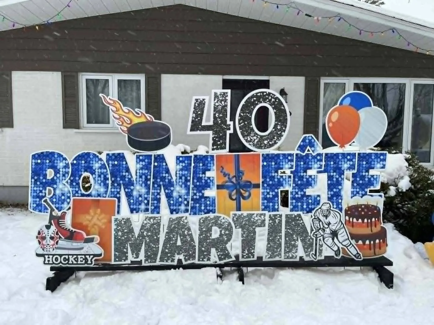 Lettrage géant décoratif