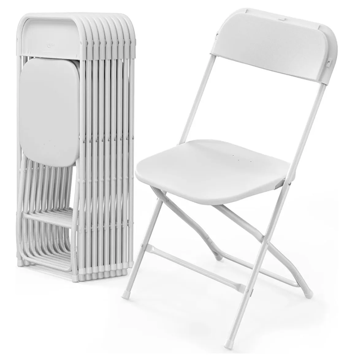 Basic Plastic - Folding Chair - White
