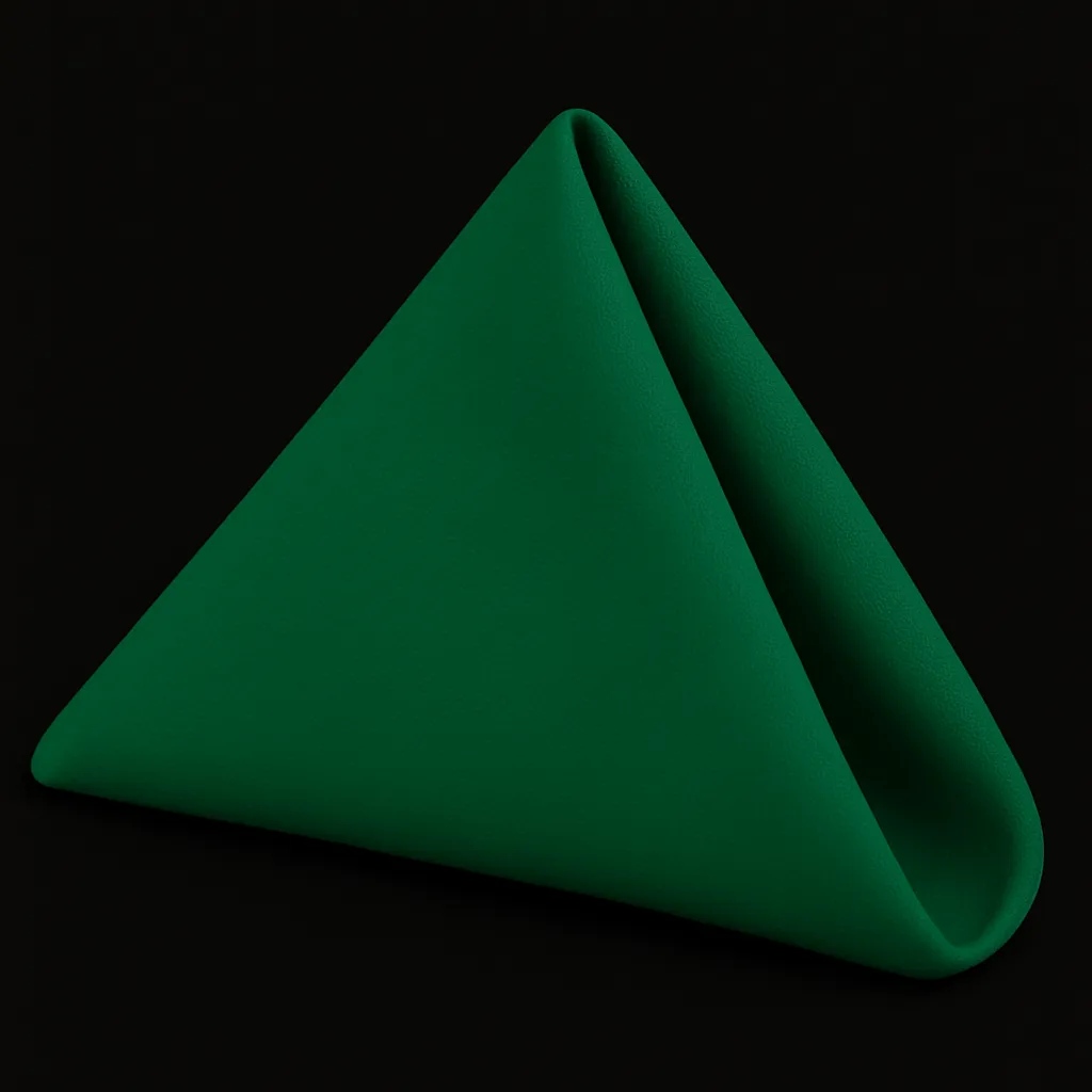 Premium Polyester Napkin 20"x20" Emerald Green