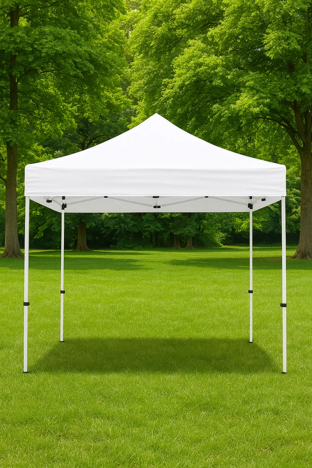 10x10 ft Pop Up Canopy Tent-White color -Waterproof Outdoor Event with Carrying Bag
