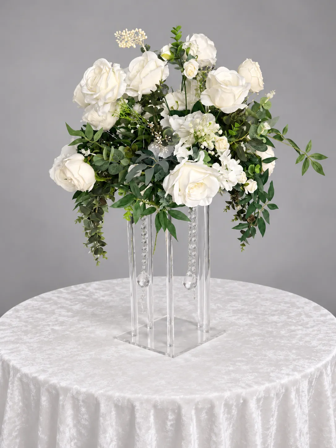 Ivory Illusion Elevated Floral Centerpiece
