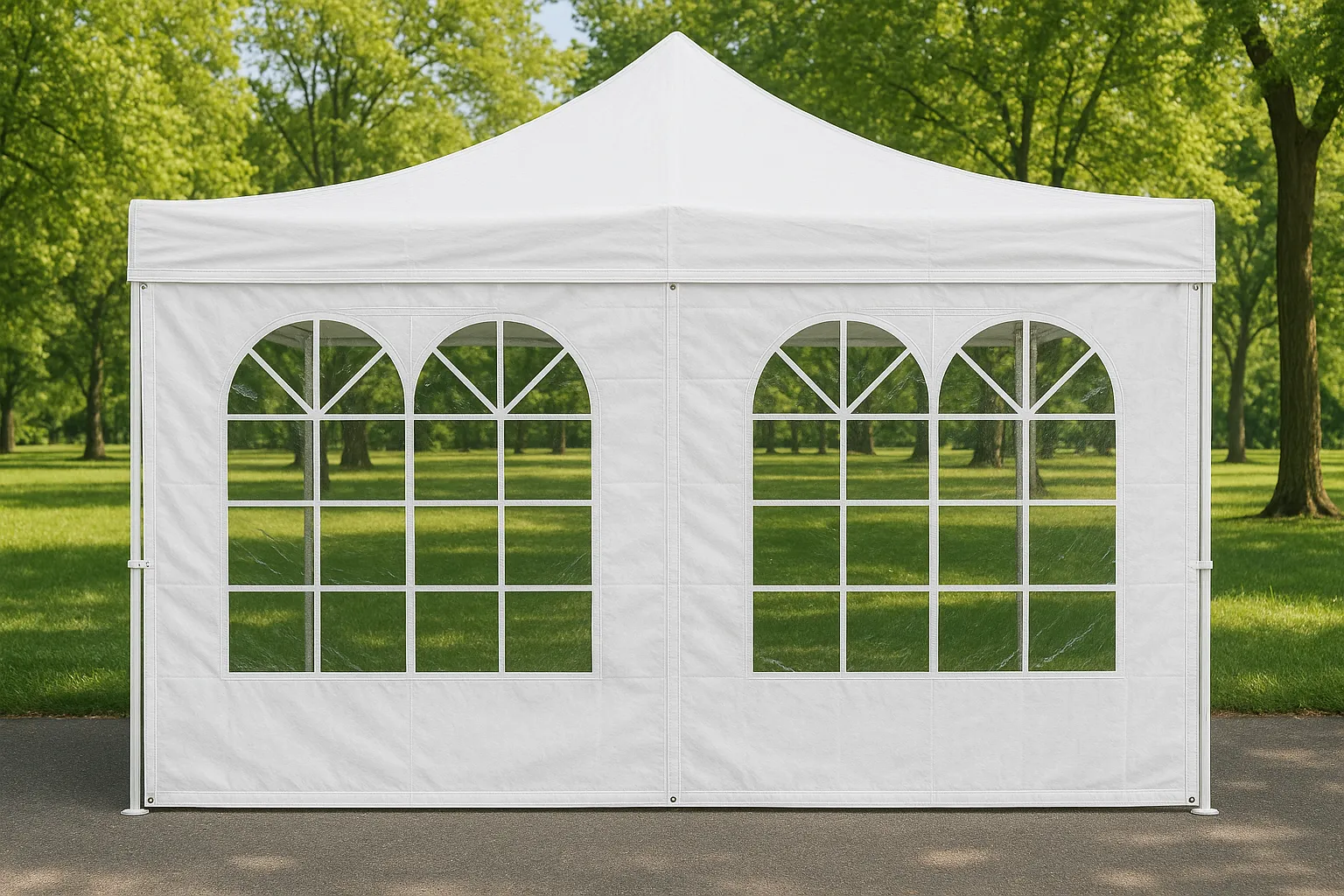 10x20 ft Pop-Up Tent Sidewall – White (20' sidewall section only)