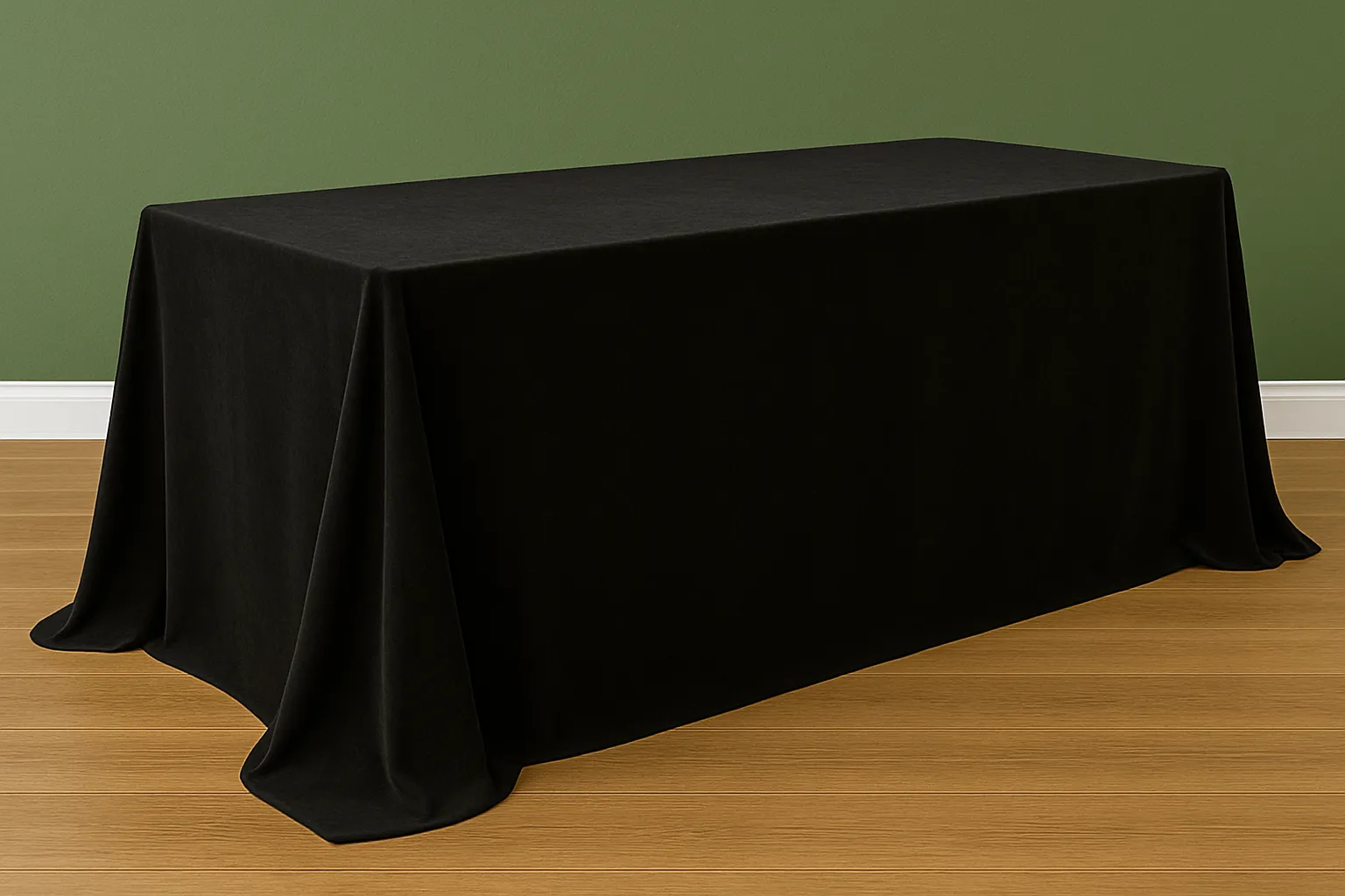 Tablecloth Velvet Oblong- 90x132-Black