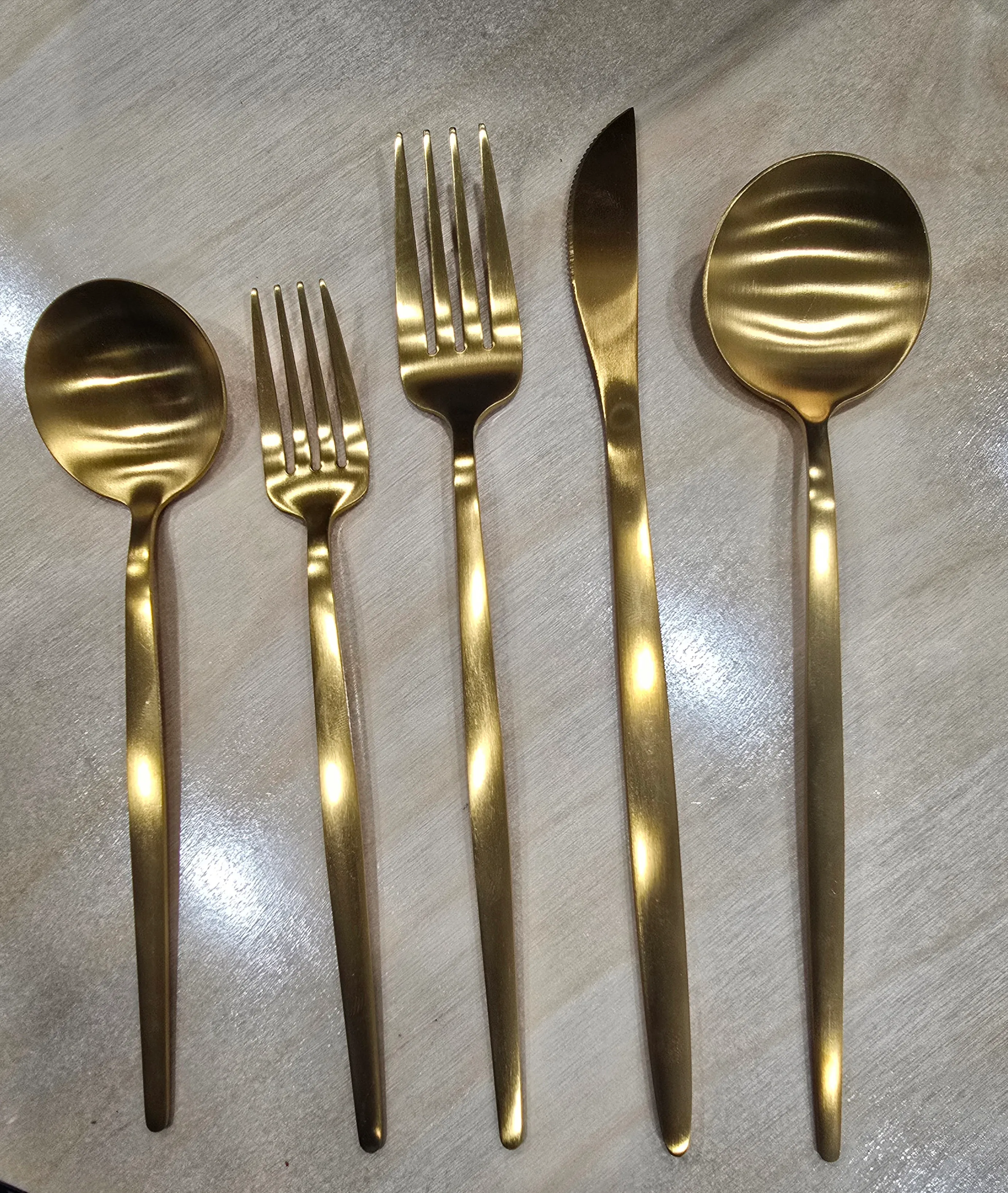 Gold Stainless Dinner Forks