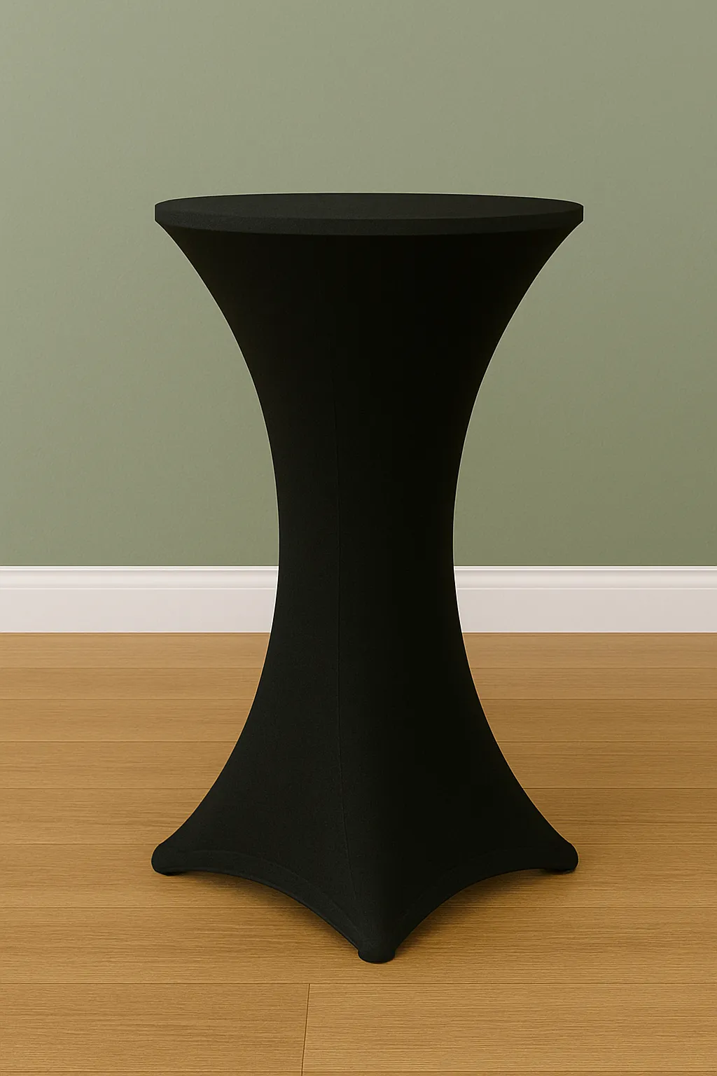 Spandex Cocktails Table Covers- 30"-Black