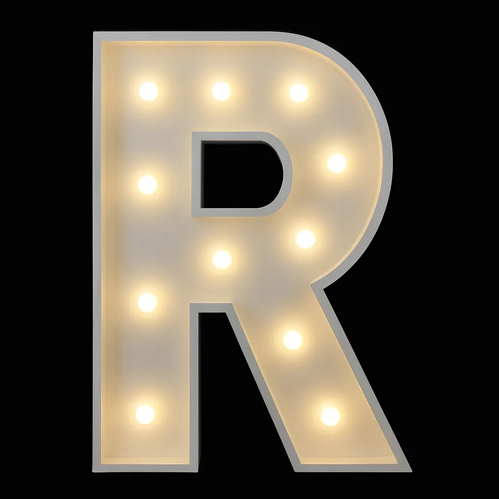 4 ft Marquee Light-up letter R