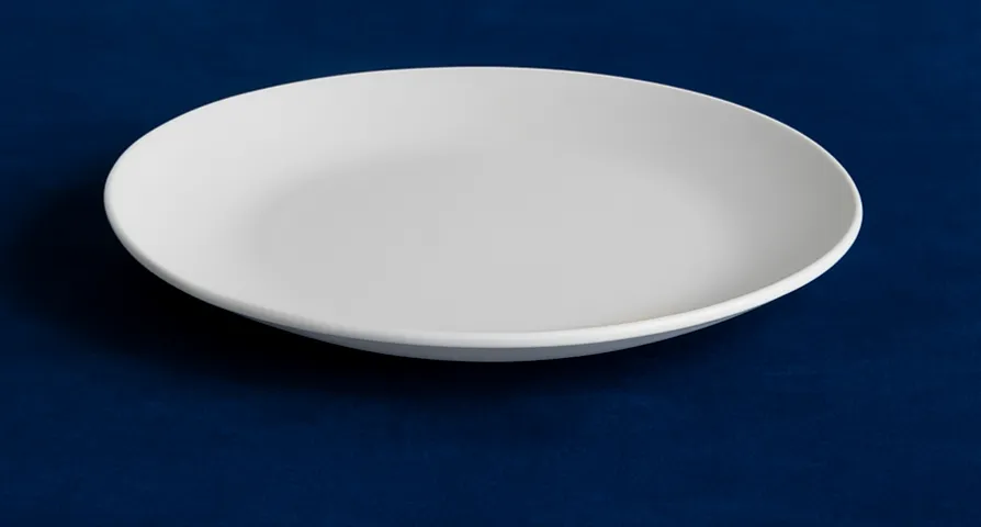 10" White China Dinner Plate