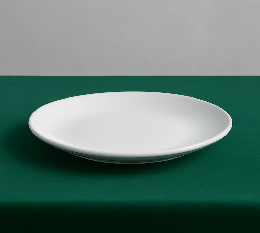 8" White China Coupe Salad Plate