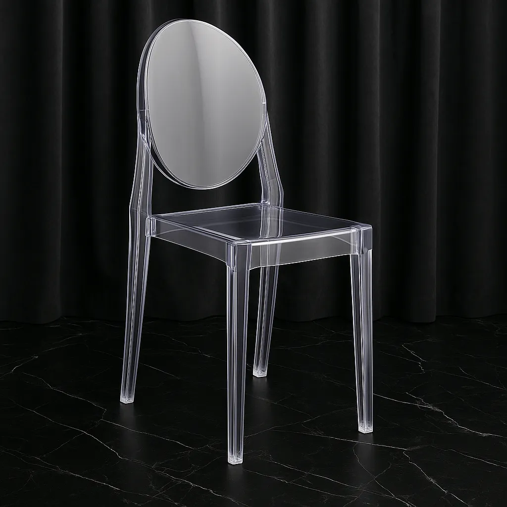 Cheryl Transparent Crystal Clear Ghost Chair