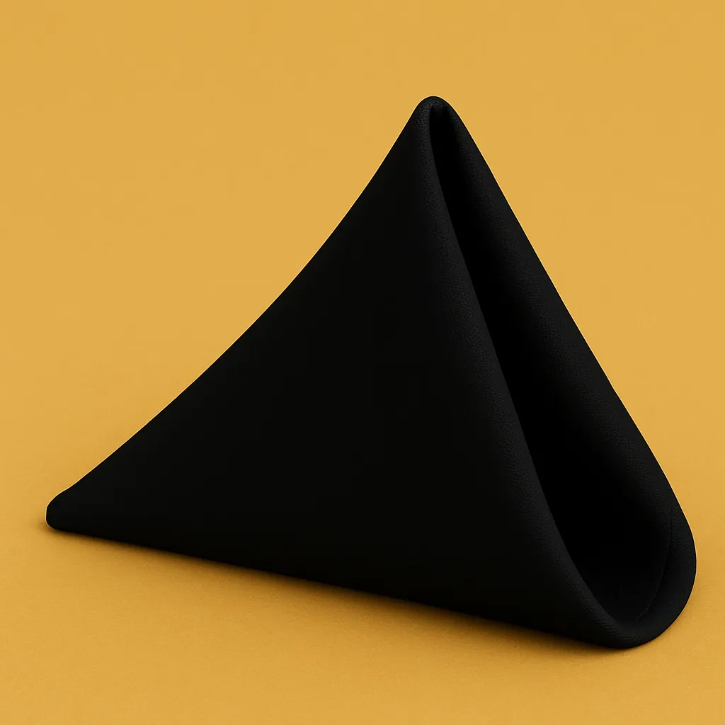 Premium Polyester Napkin 20"x20" Black