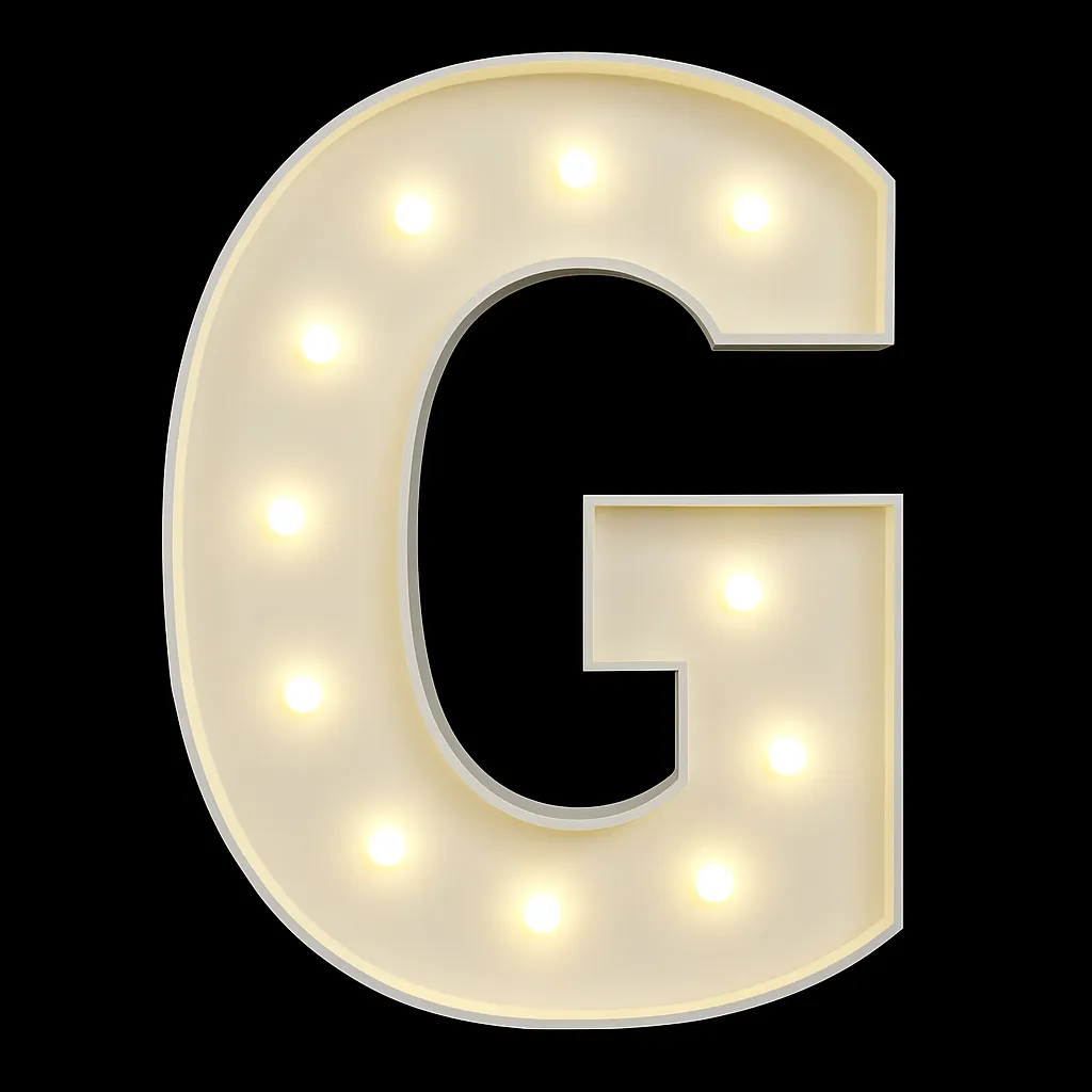 4 ft Marquee light-up letter G