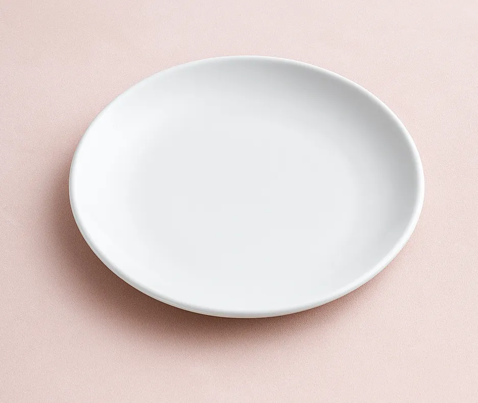 6.5" White China Coupe Dessert Plate