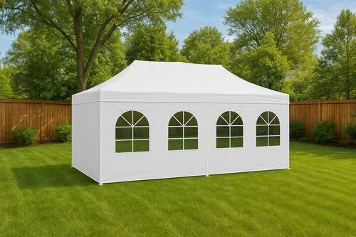 20x20 Tent Sidewall – White (per 20' window section)