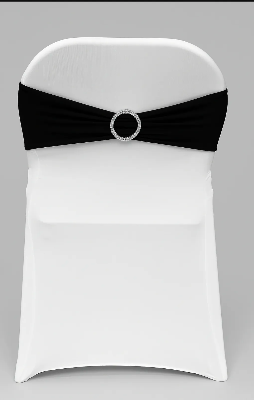 Spandex Chair Sashes Band- Black