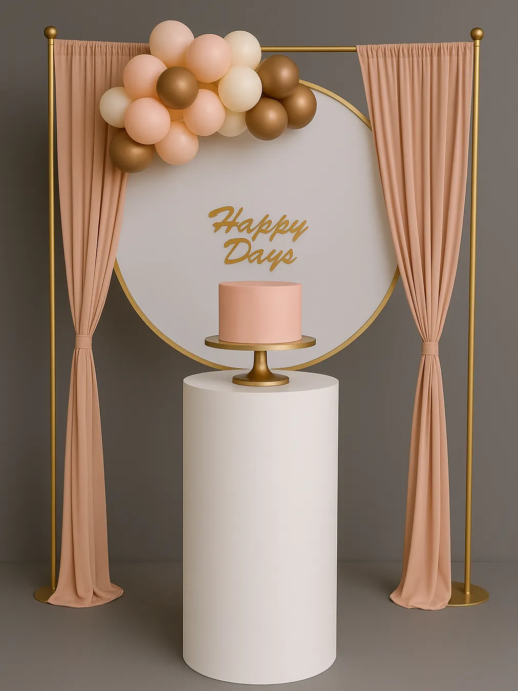 Metal Cylinder Pedestal Display Stands 30"Hx 14"D