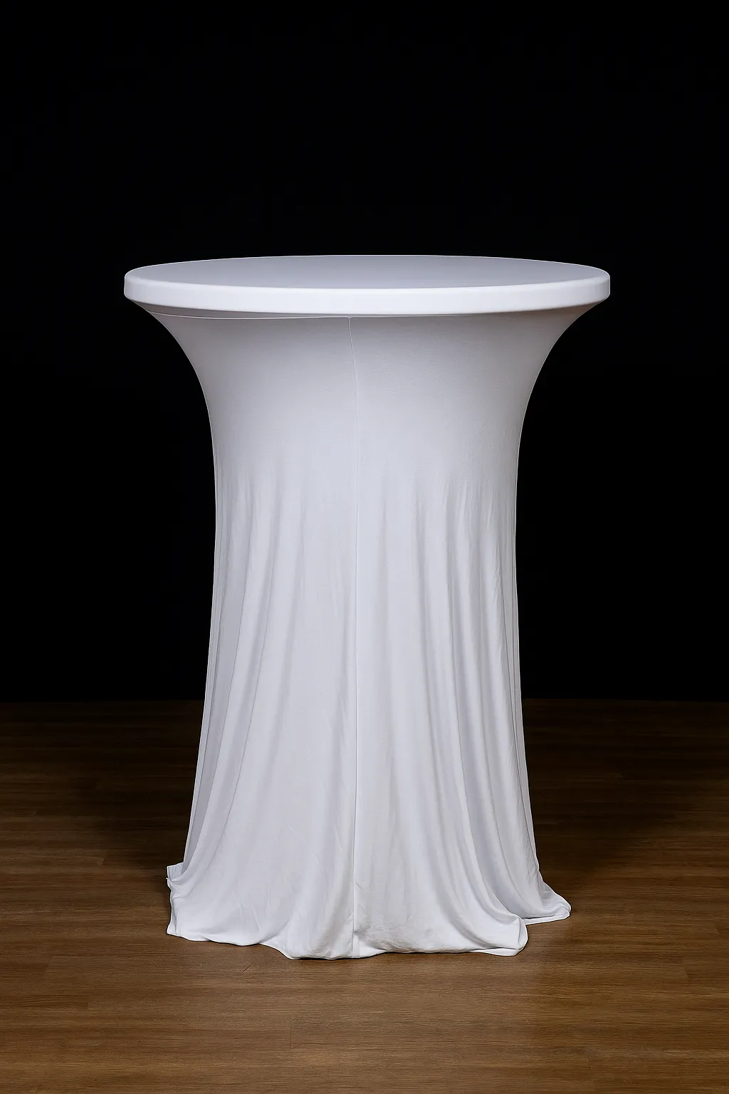 Spandex Cocktails Table Skirt - 30"- White