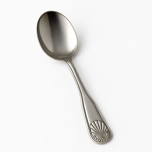 Silver Stainless Bouillon Spoon