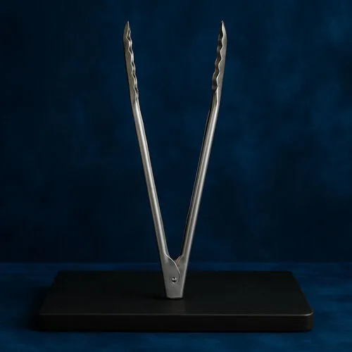 12" Stainless Steel Serving Tongs