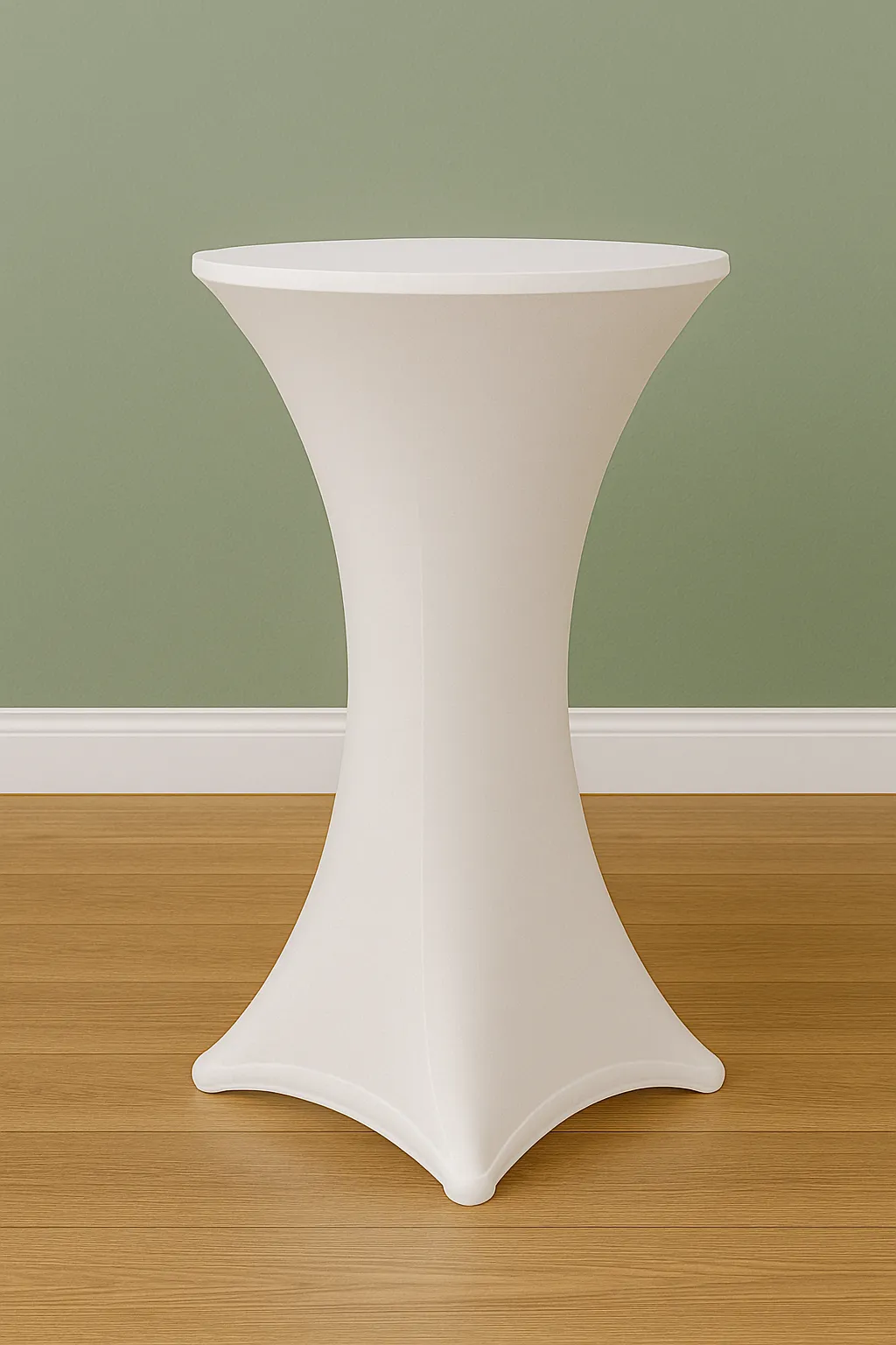 36" Spandex Cocktails Table Covers-White