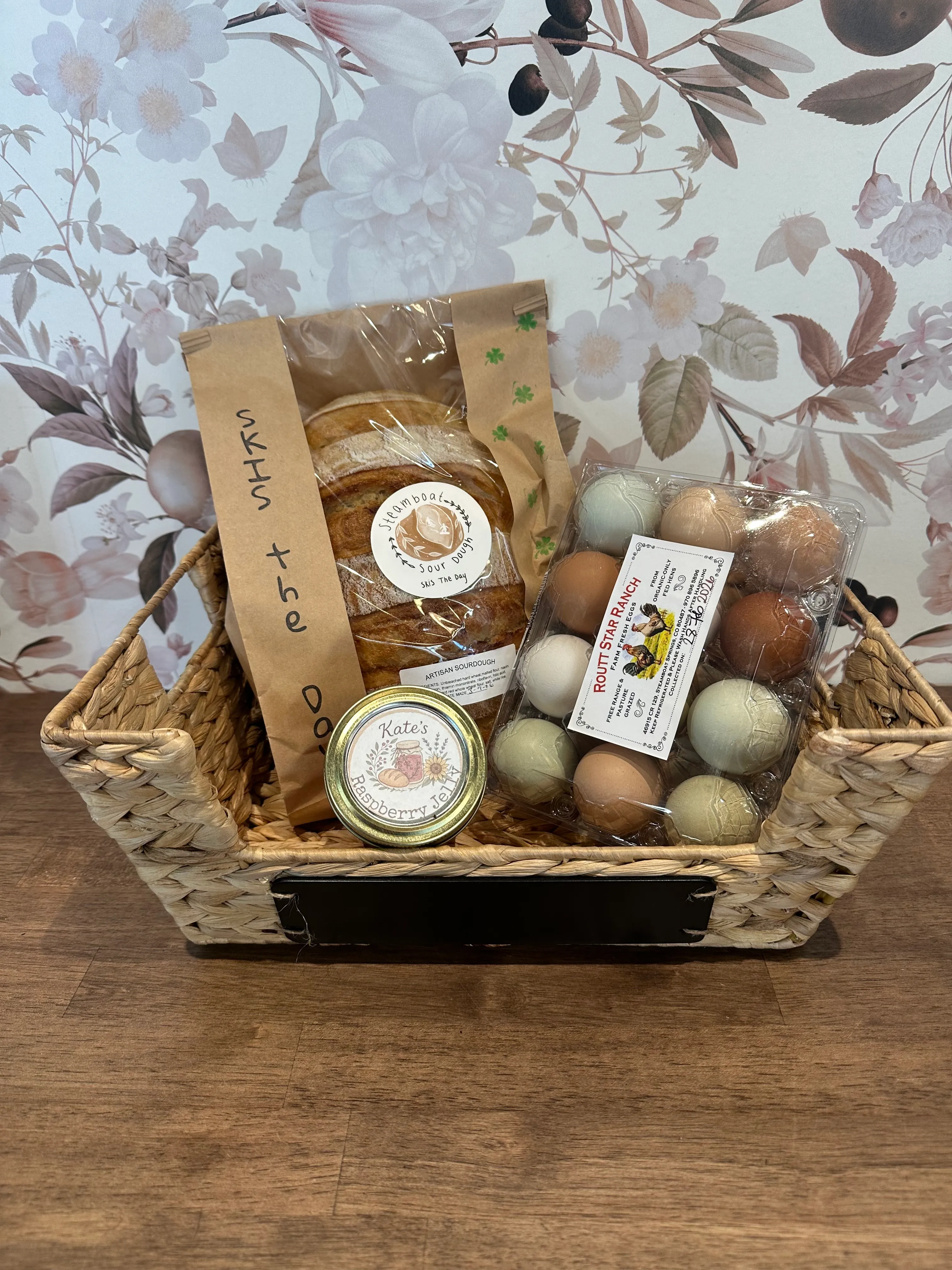 The Weekender Basket- Sourdough, eggs, jam