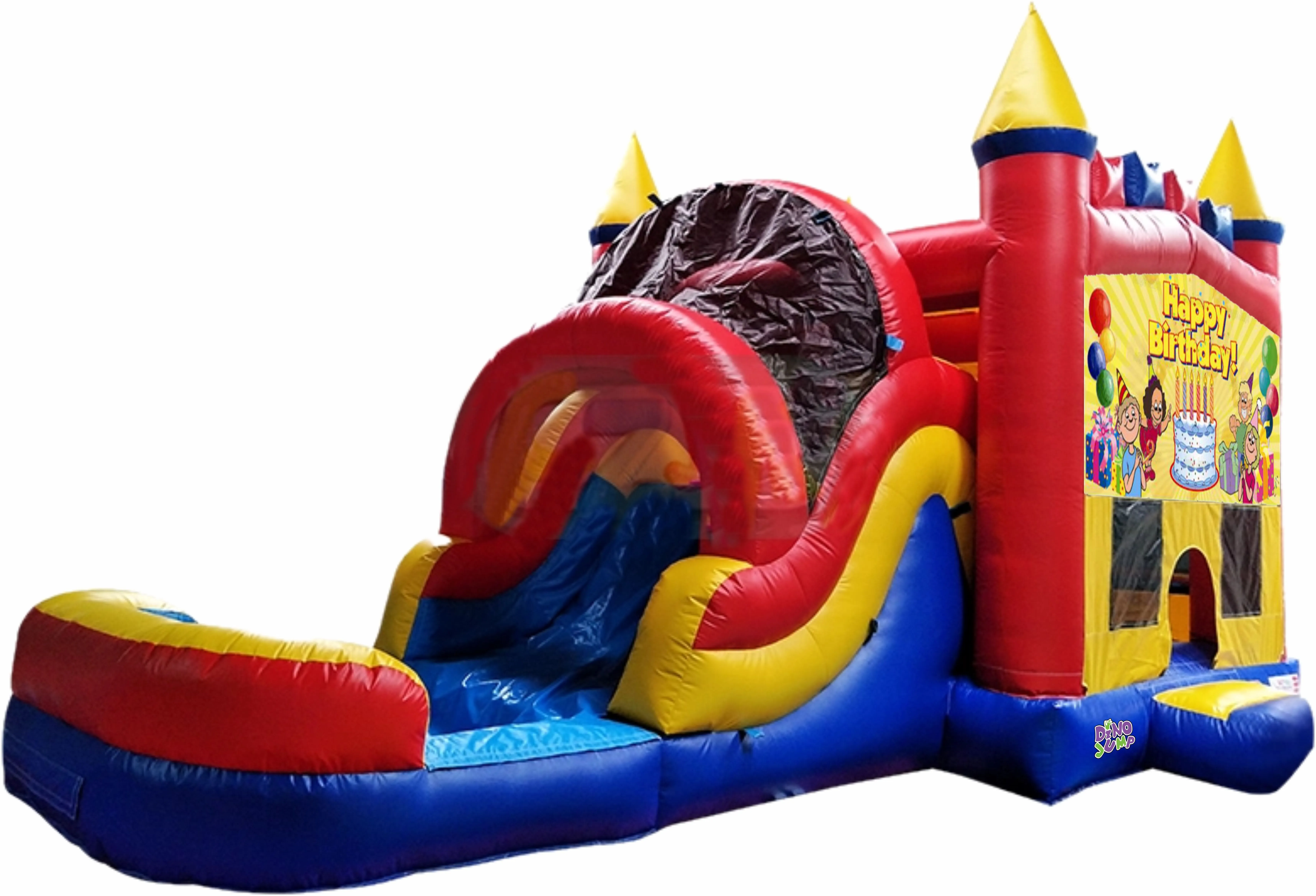 Combo Unit Bounce House Rental Wet/Dry Slide