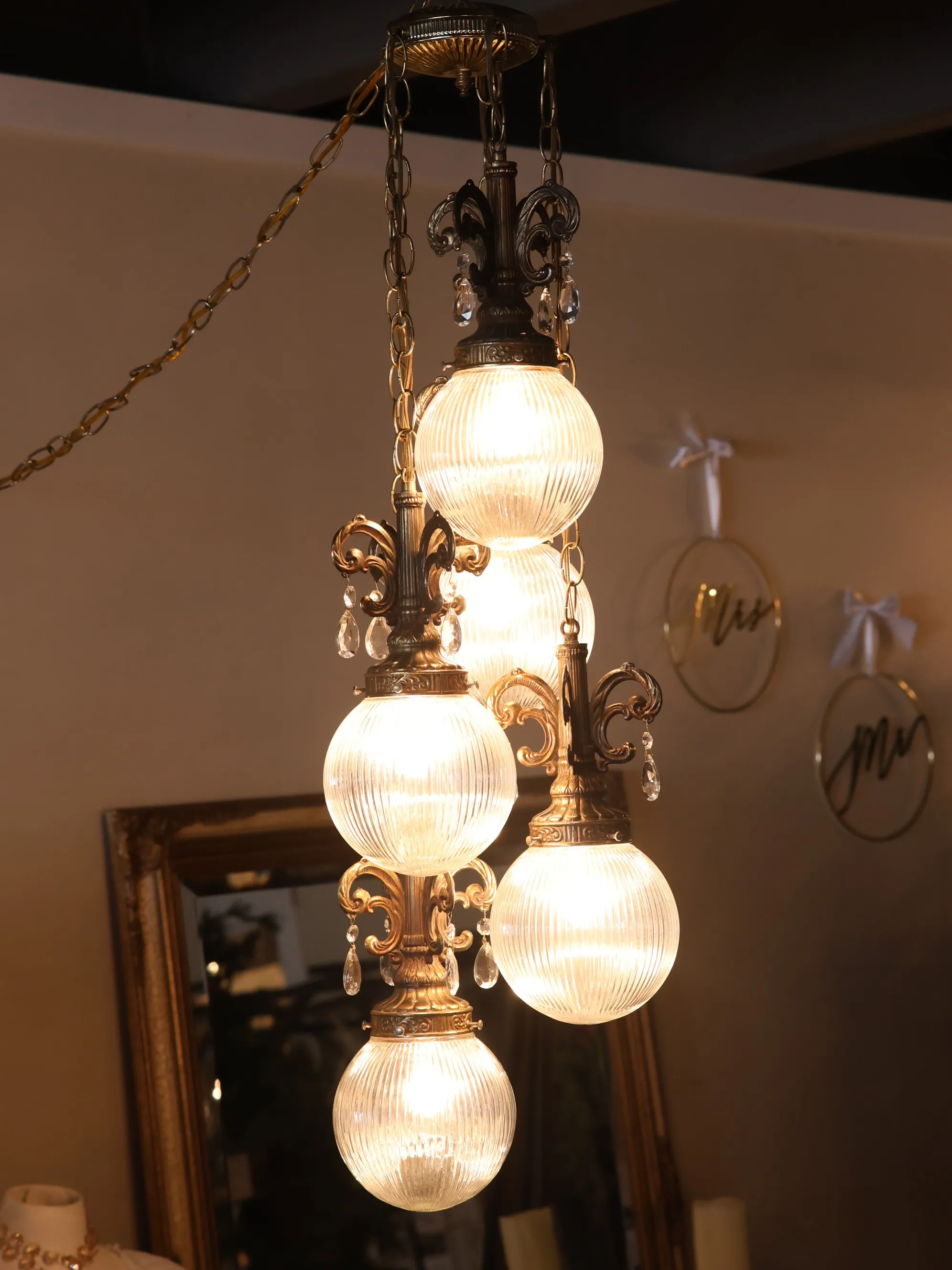 Crystal Globe Chandelier