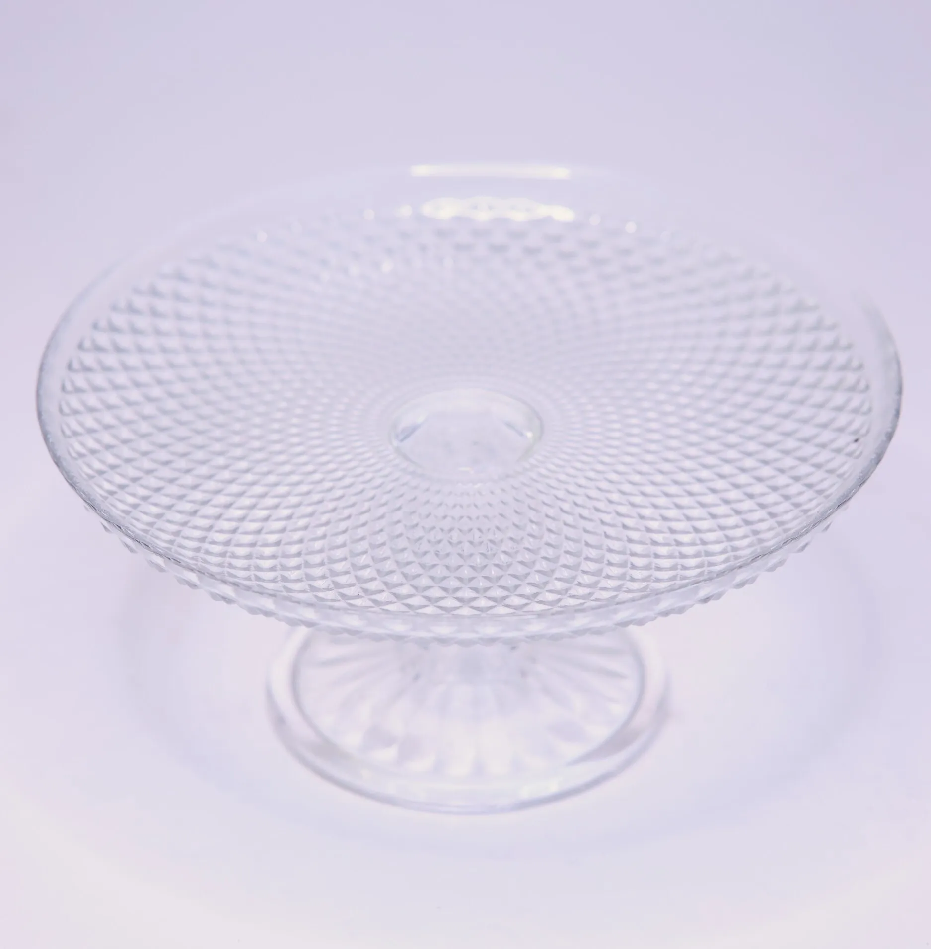 Little Mandala Glass Cake Stand