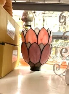 Pink Flower Candleholder
