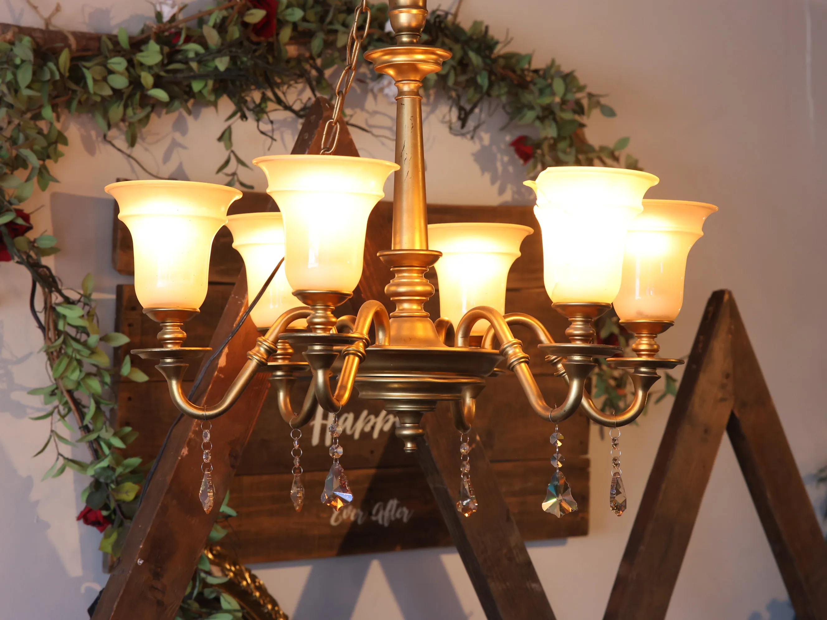 Fluted Shade Chandelier