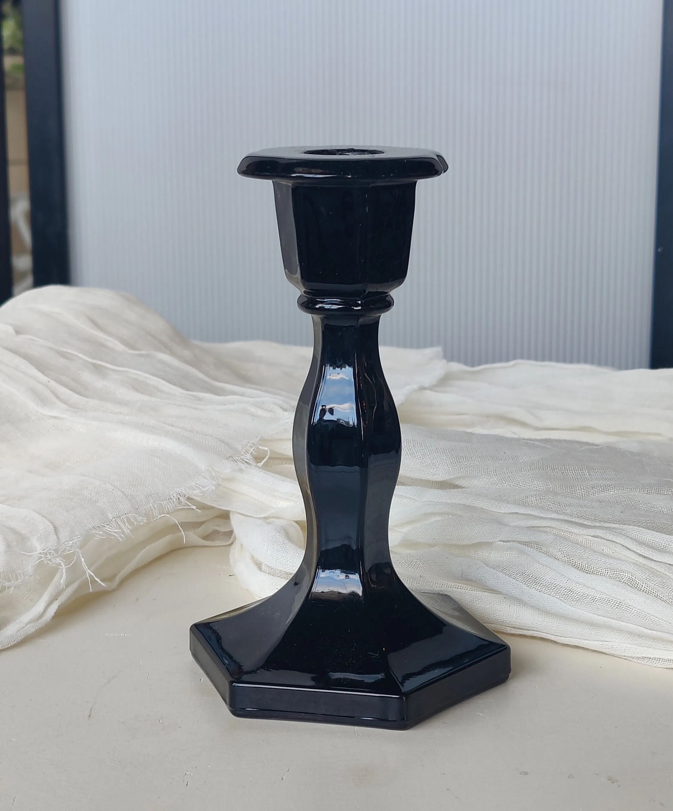 Shiny Black Candlestick