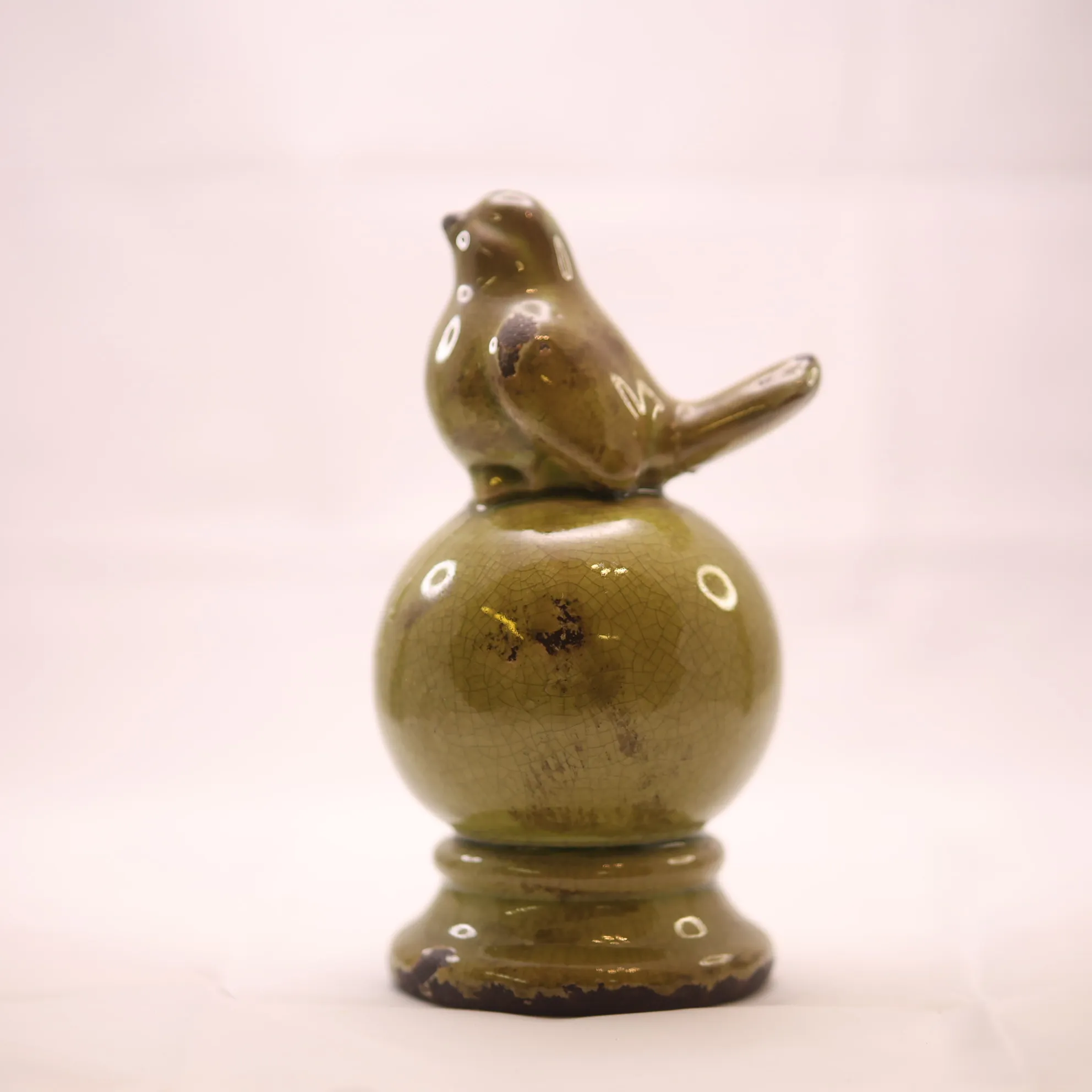Green Ceramic Bird
